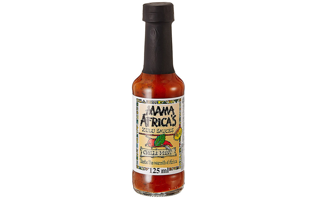 Mama Africa's Chilli Mint Zulu Sauces    Glass Bottle  125 millilitre